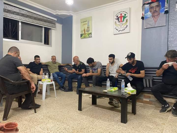 لجنة شباب حي سعسع تستقبل وفدا من الجبهة الشعبية لتحرير فلسطين.