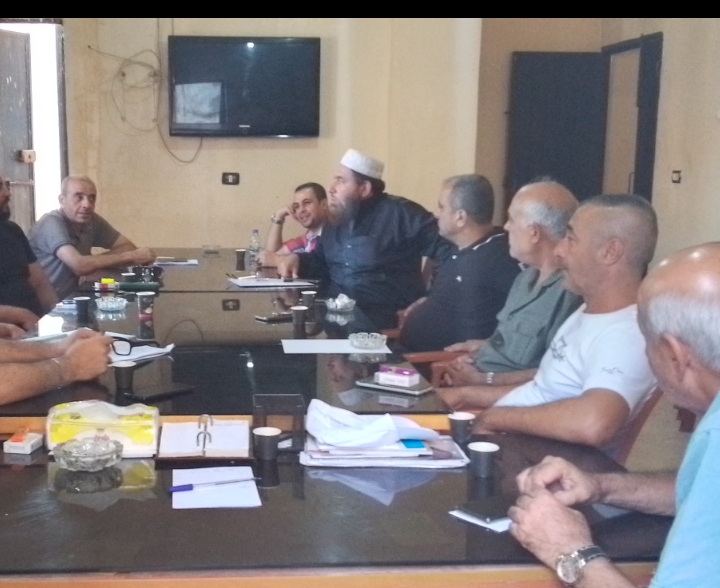 هيئة دعم الدفاع المدني الفلسطيني في مخيم نهر البارد في زيارة اللجنة الشعبيه