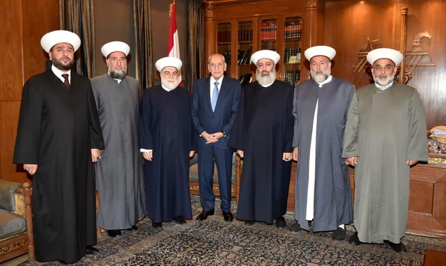 المفتيان إمام وزكريا يلتقيان الرئيس بري