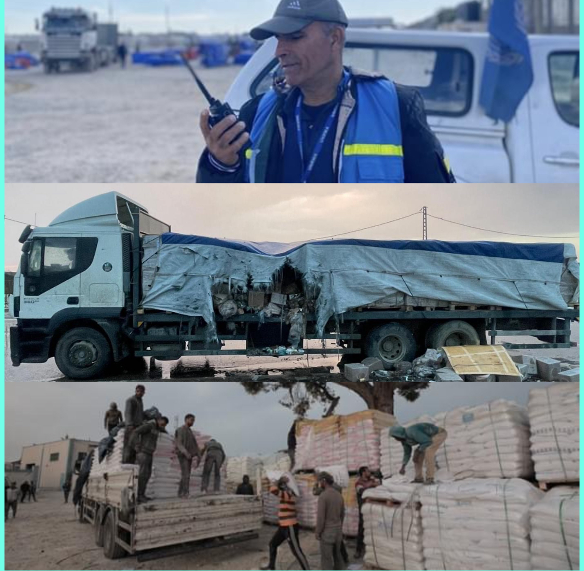 توزيع المعونات تحت وابل الرصاص في قطاع غزة