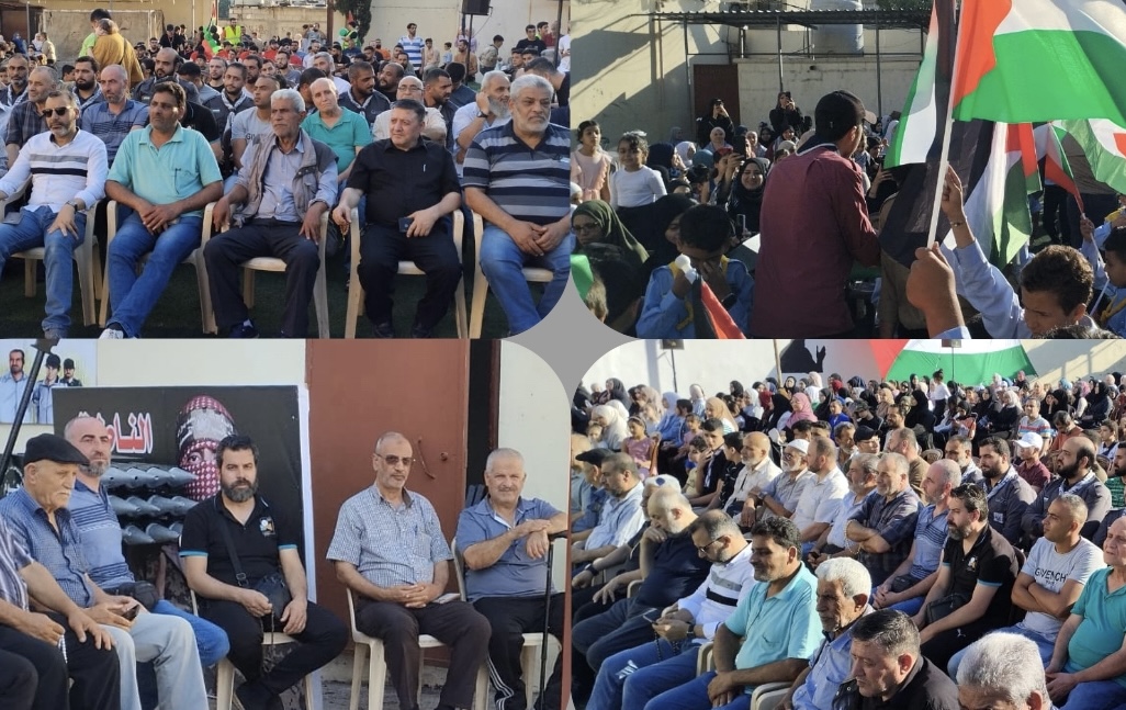احتفال  يحاكي أحداث غزة في البداوي