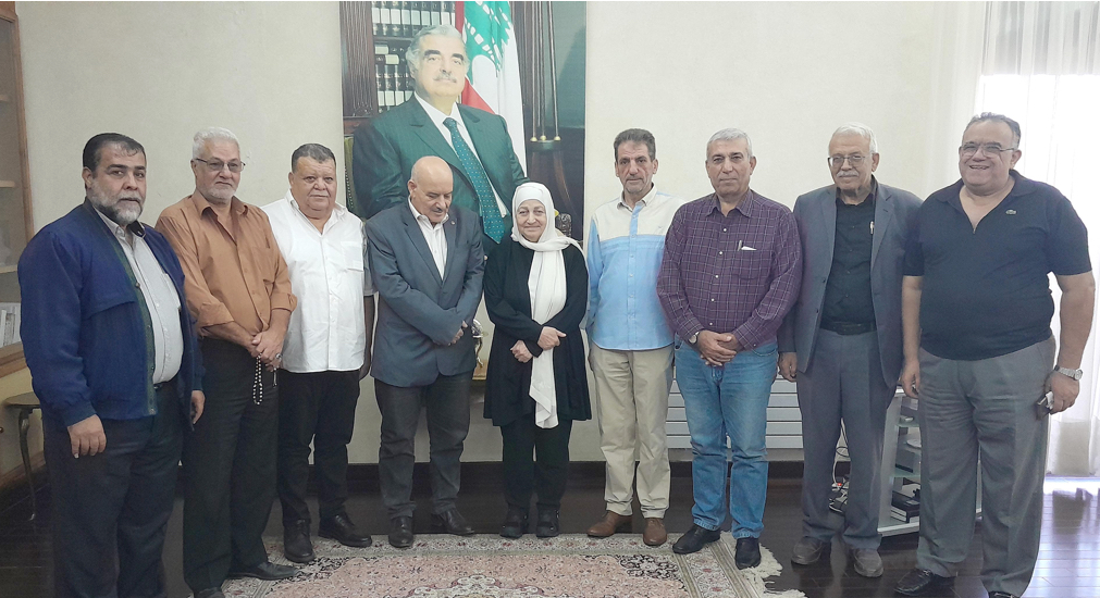 بهية الحريري تلتقي اللجان الشعبية الفلسطينية و”لجان مستعيدي الجنسية اللبنانية”