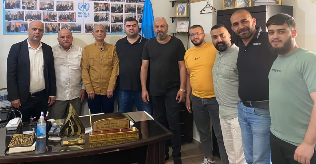 وفد من رابطة أهالي شفاعمرو يزور مدير الاونروا في البداوي