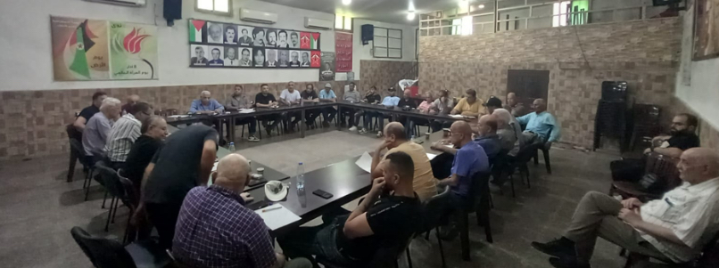 قطاع العمال في "الديمقراطية" ينظم ورشة عمل كادرية حول الأونروا وخدماتها للاجئين الفلسطينيين في لبنان