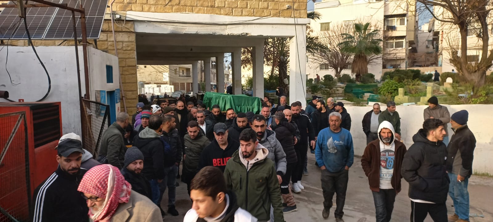 بالصور جنازة فوزية اسماعيل/ نهر البارد