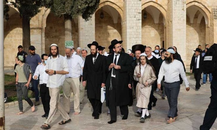 عشرات المستوطنين يقتحمون “الأقصى” مع ذكرى احتلال القدس- (فيديو)