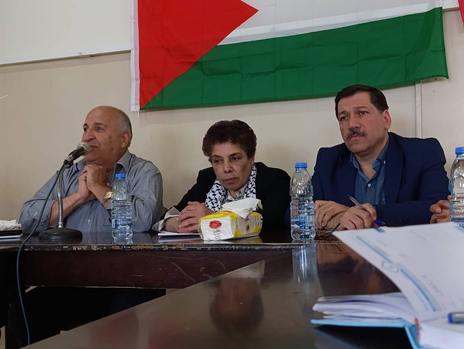 طاولة حوار في نهر البارد لمناسبة الذكرى 78 لنكبة فلسطين والذكرى 19 لنكبة مخيم نهر البارد،