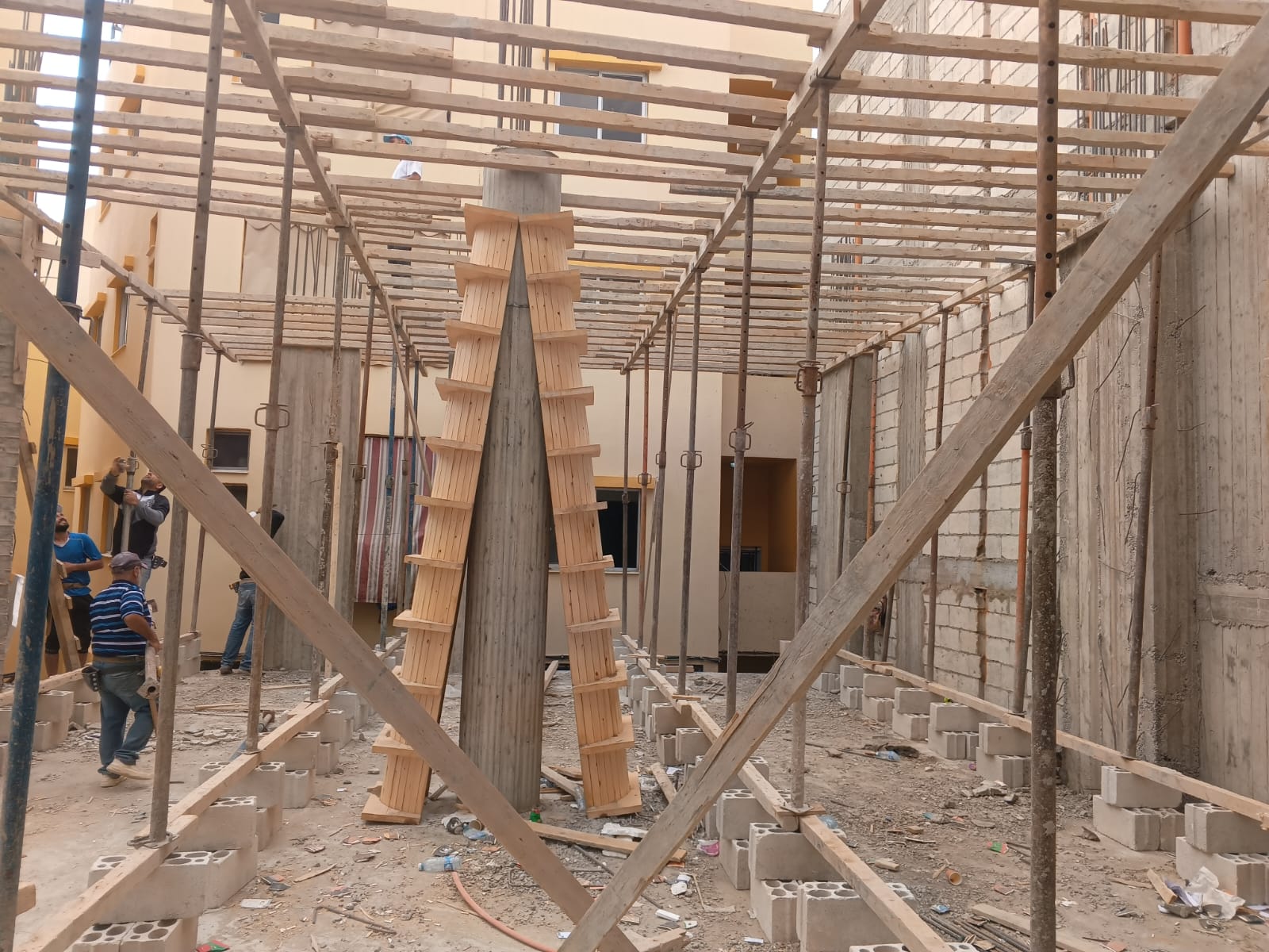 استكمال مرحلة جديدة ومهمة من مراحل اعادة اعمار مجمع ومسجد العودة/ نهر البارد