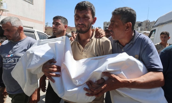 استشهاد 5 فلسطينيين بقصف إسرائيلي شرقي مخيم المغازي في غزة