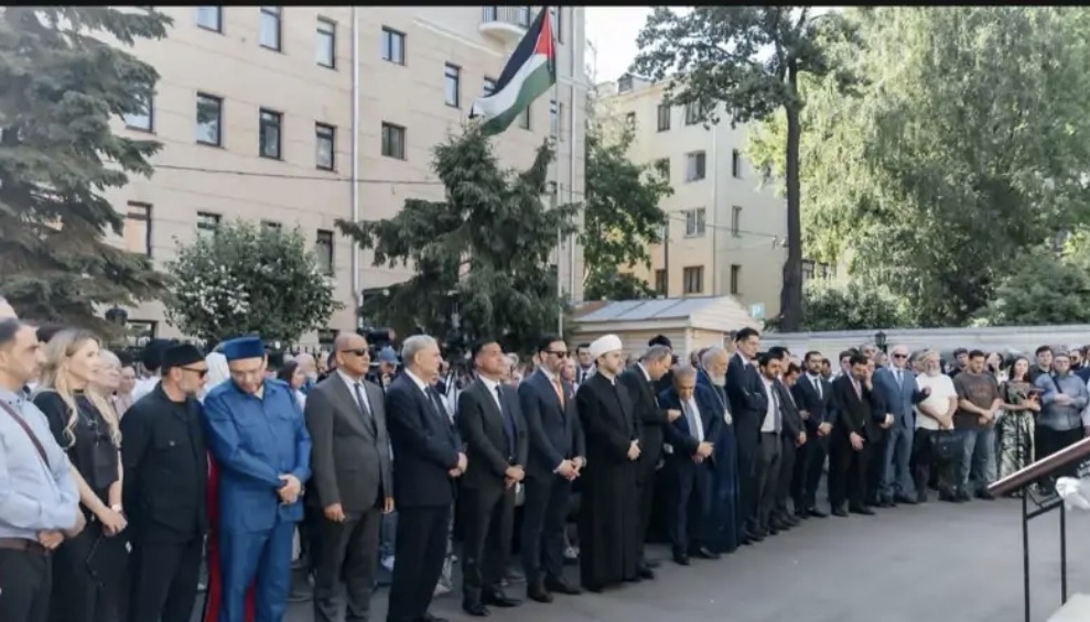 فعالية تضامنية مع فلسطين في موسكو