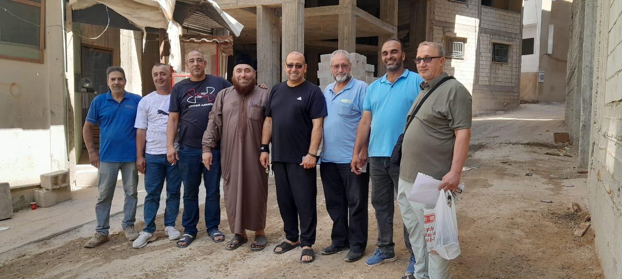*زيارة تفقدية لمجمع ومسجد العودة برفقة المتبرع الكريم الحاج أسعد اللوباني "أبو إمام" والوفد المرافق*