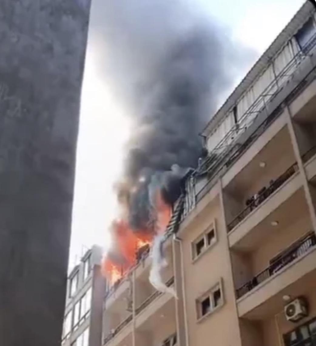 حريق كبير يلتهم شقة في الحمرا ويمتد إلى أخرى (فيديو)
