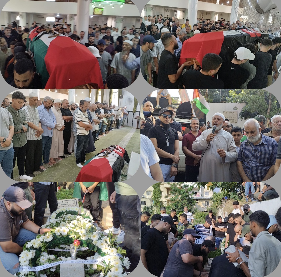 جنازة حاشدة للشـ هـ يد وسيم محمد راشد في مخيم البداوي