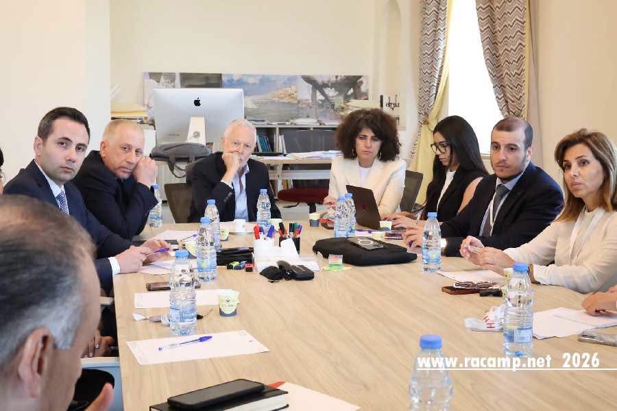 احتماع تنسيقي في السرايا الخكومي بحضور السفير الفلسطيني بخصوص البطاقة الرقمية للاجئين الفلسطينيين في لبنان