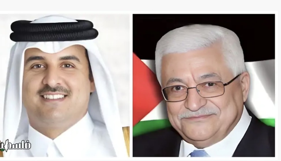 الرئيس الفلسطيني  يصل قطر ويلتقي الأمير تميم ويعزي بوفاة الشيخ حمد بن خليفة آل ثاني