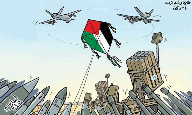 طائرة ورقية ترعب اسرائيل